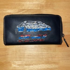 Coach Ladies Zip Around Wallet 1941 Black Co Car Acc Zip